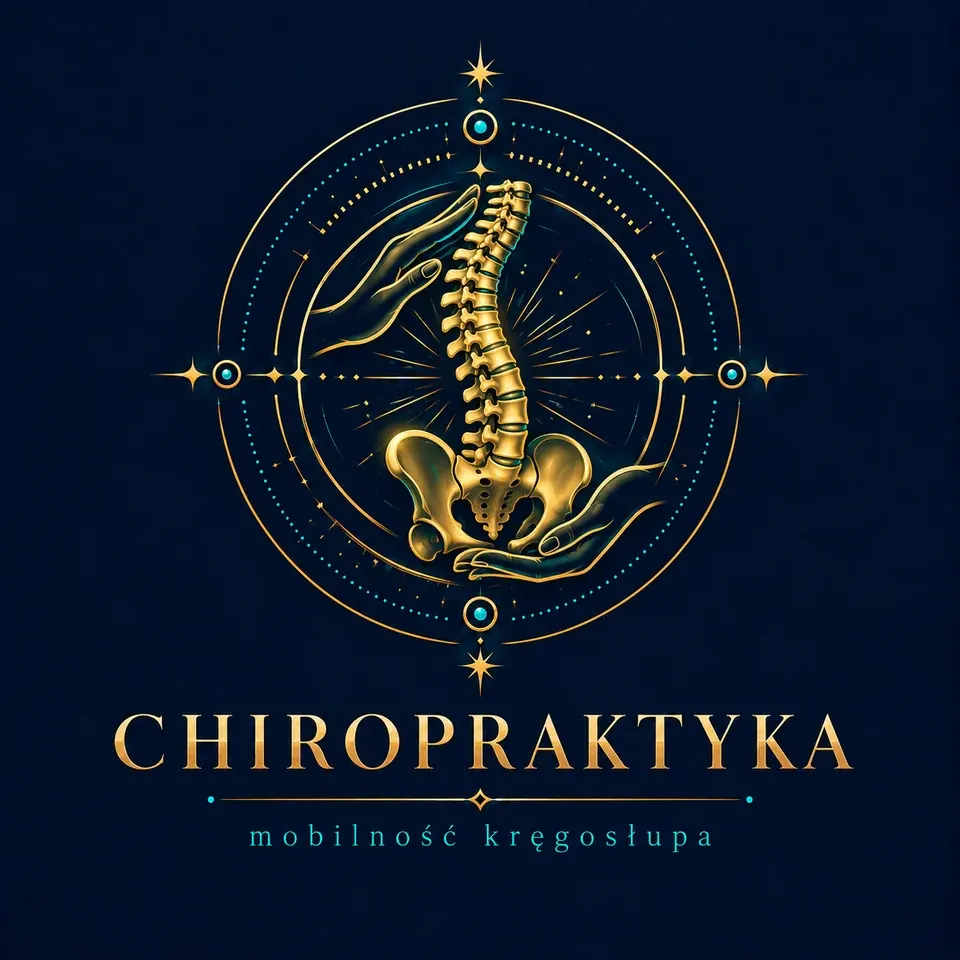 Chiropraktyka — ilustracja pracy manualnej z układem ruchu
